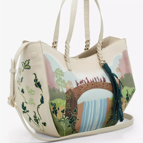 The Lord of The Rings Rivendell Group Silhouette Tote Bag - BoxLunch Exclusive - Picture 2 of 5